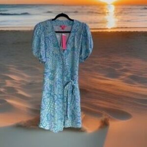 New Lilly Pulitzer romper/ Resort White Goombay Grooves Dress XS
